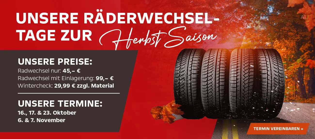 Raederwechsel Herbst 2026