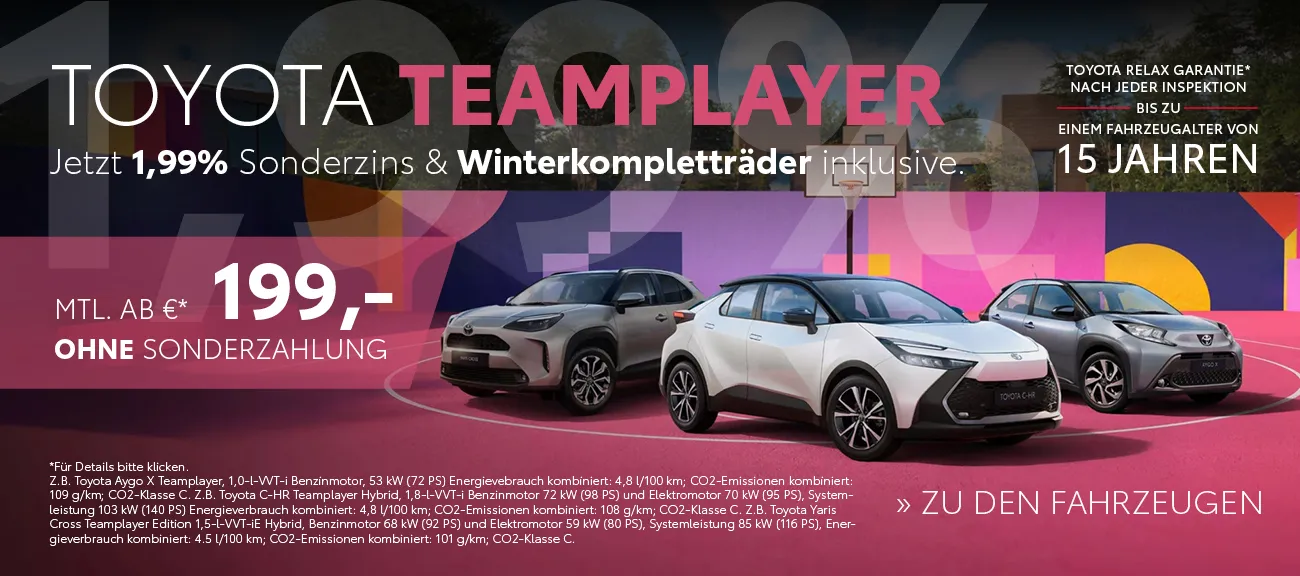Toyota Teamplayer 1,99 Sonderzins