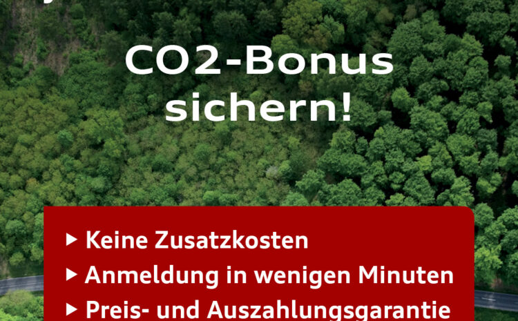  275,- € CO2-Bonus für e-Autos