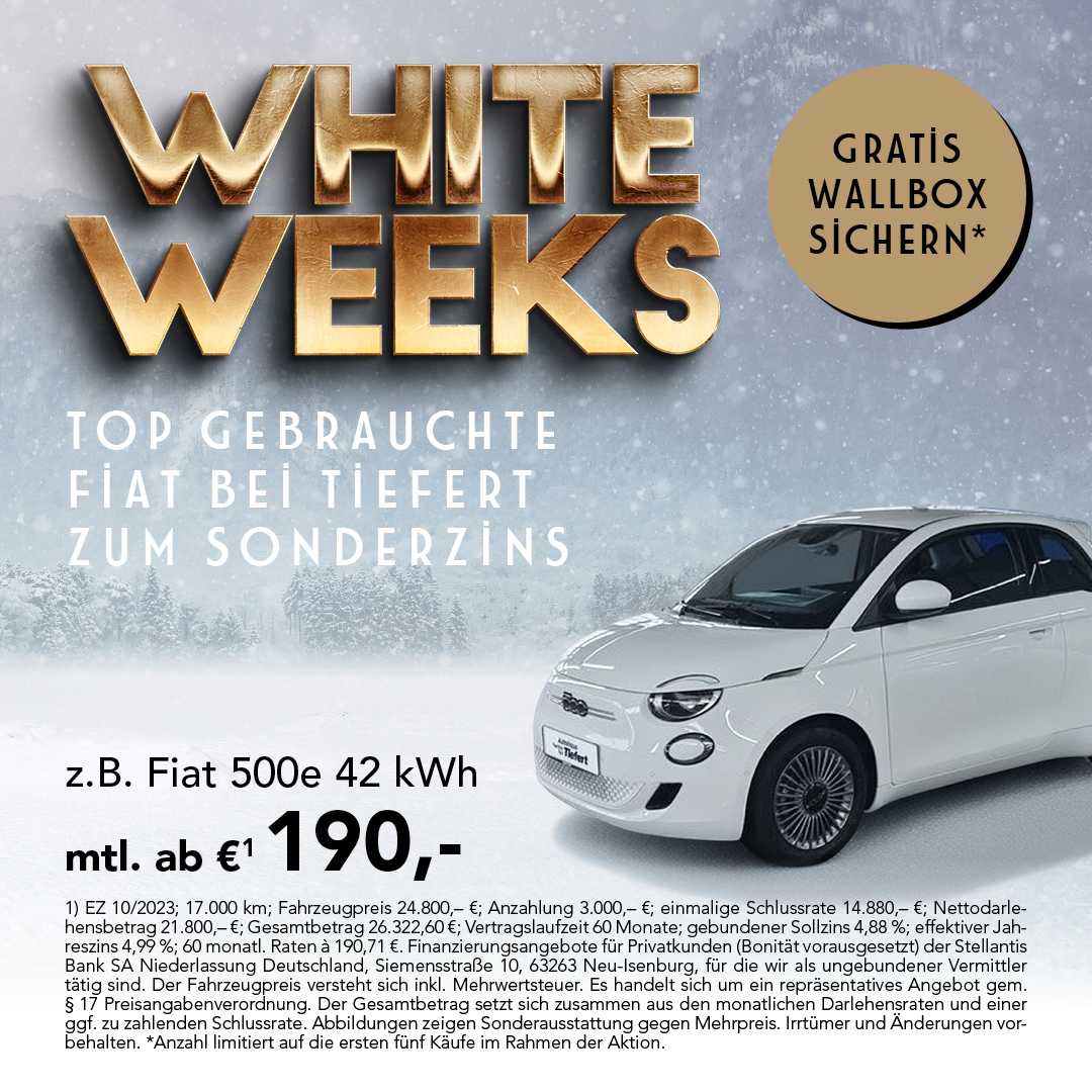 BEITRAG Fiat Gebrauchtwagen Finanzierung Black Week
