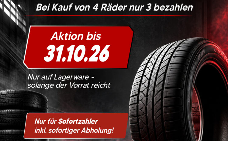  Reifenaktion 4 für 3