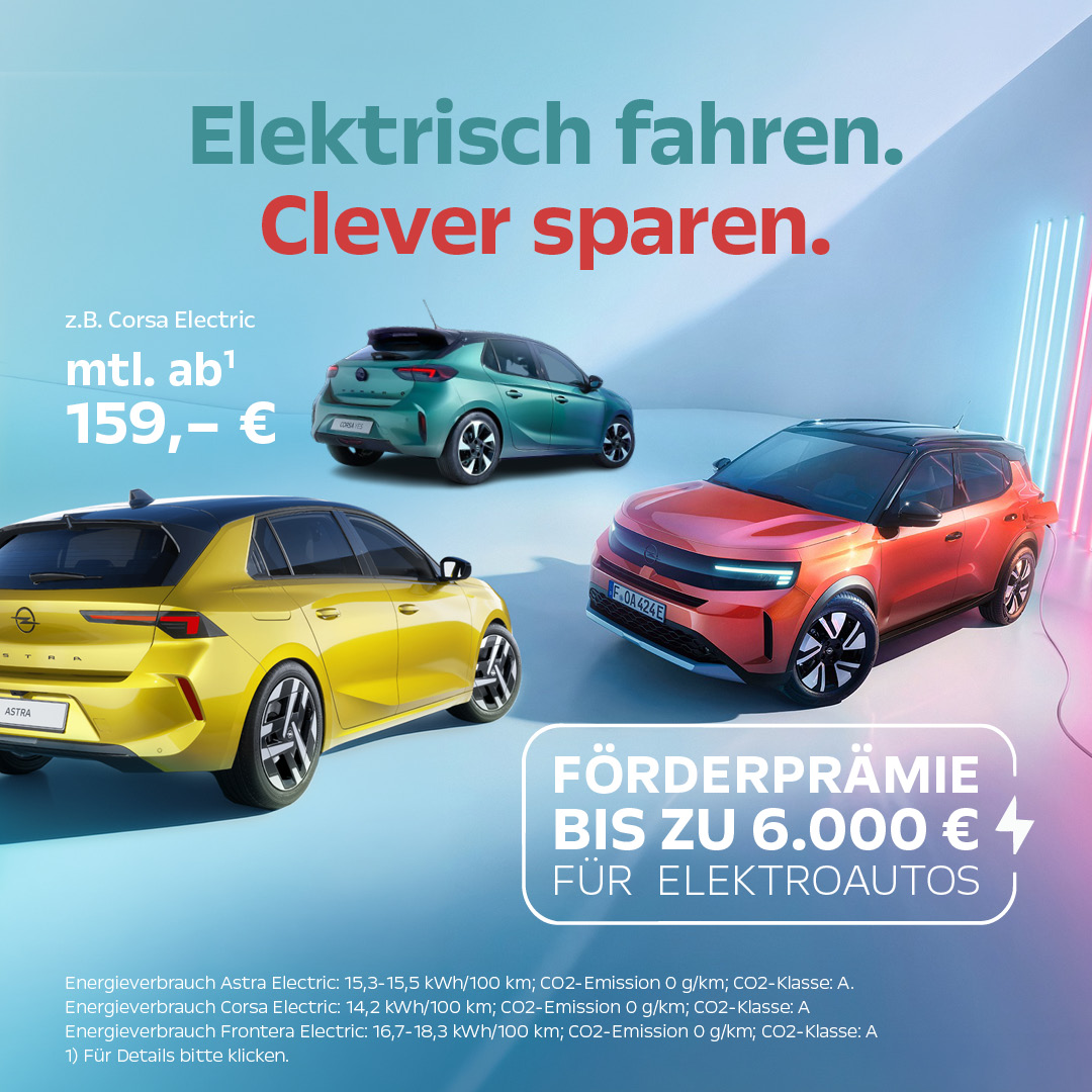 opel elektro fahrzeuge